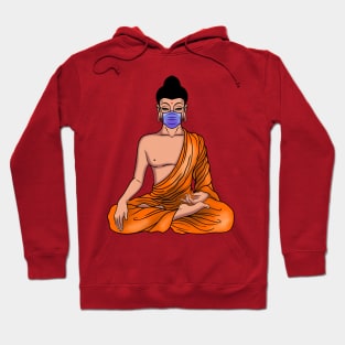 Buddhist monk in Mask Hoodie